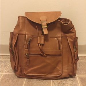 Leather backpack